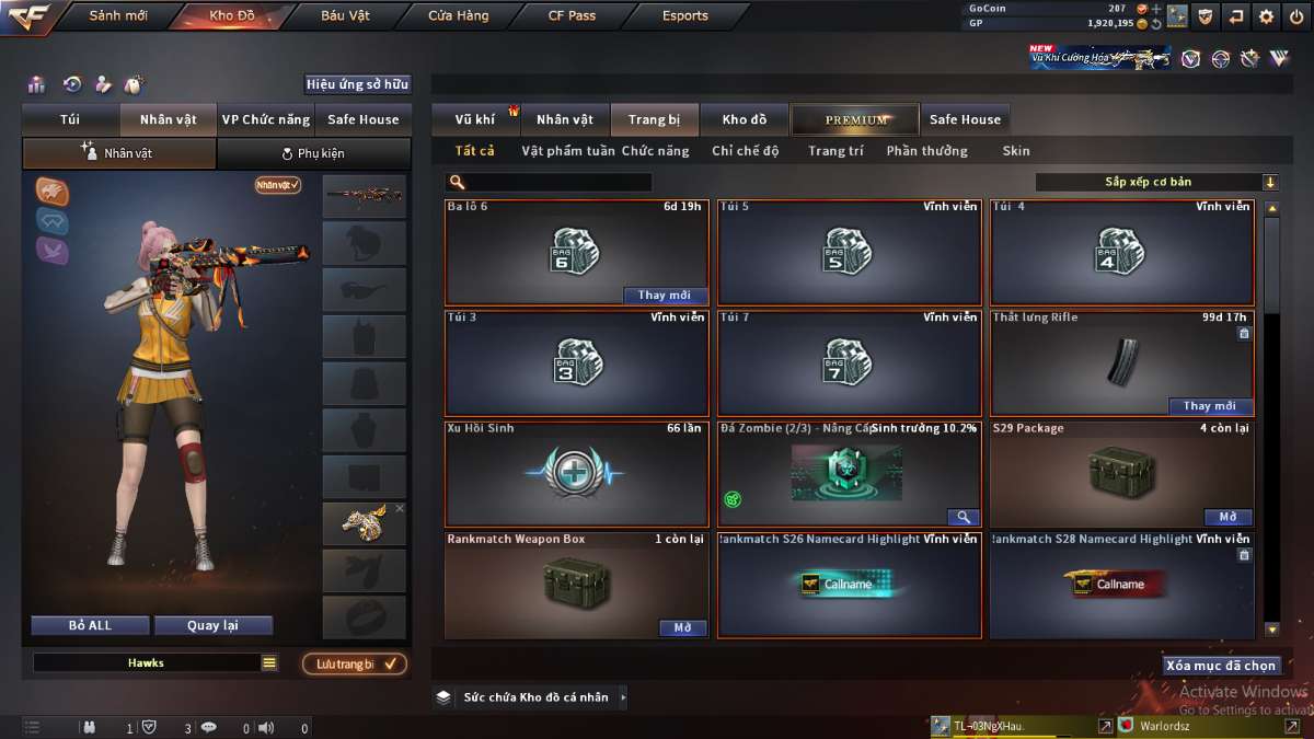 shop acc cf uy tin gia re